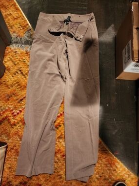 AB Studio Woman's Dress Pants in Taupe Brown